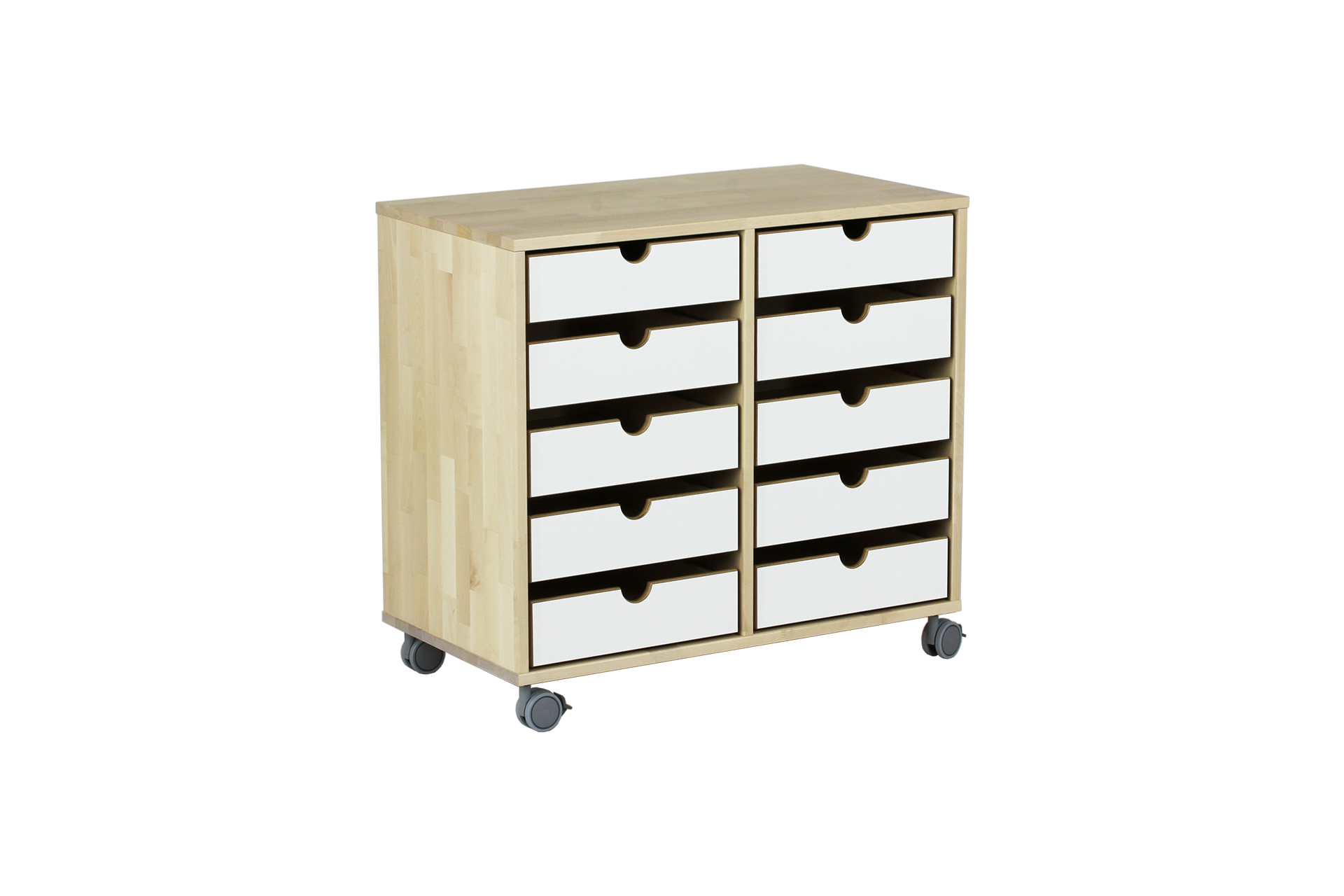 Muksu-säilytin 10 laatikkoa 81x43x74
