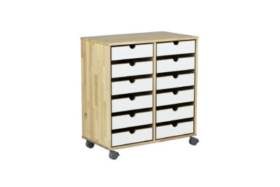 Muksu-säilytin 12 laatikkoa 81x43x87