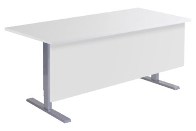 Office-työpöytä 160 cm etulevy valkoinen